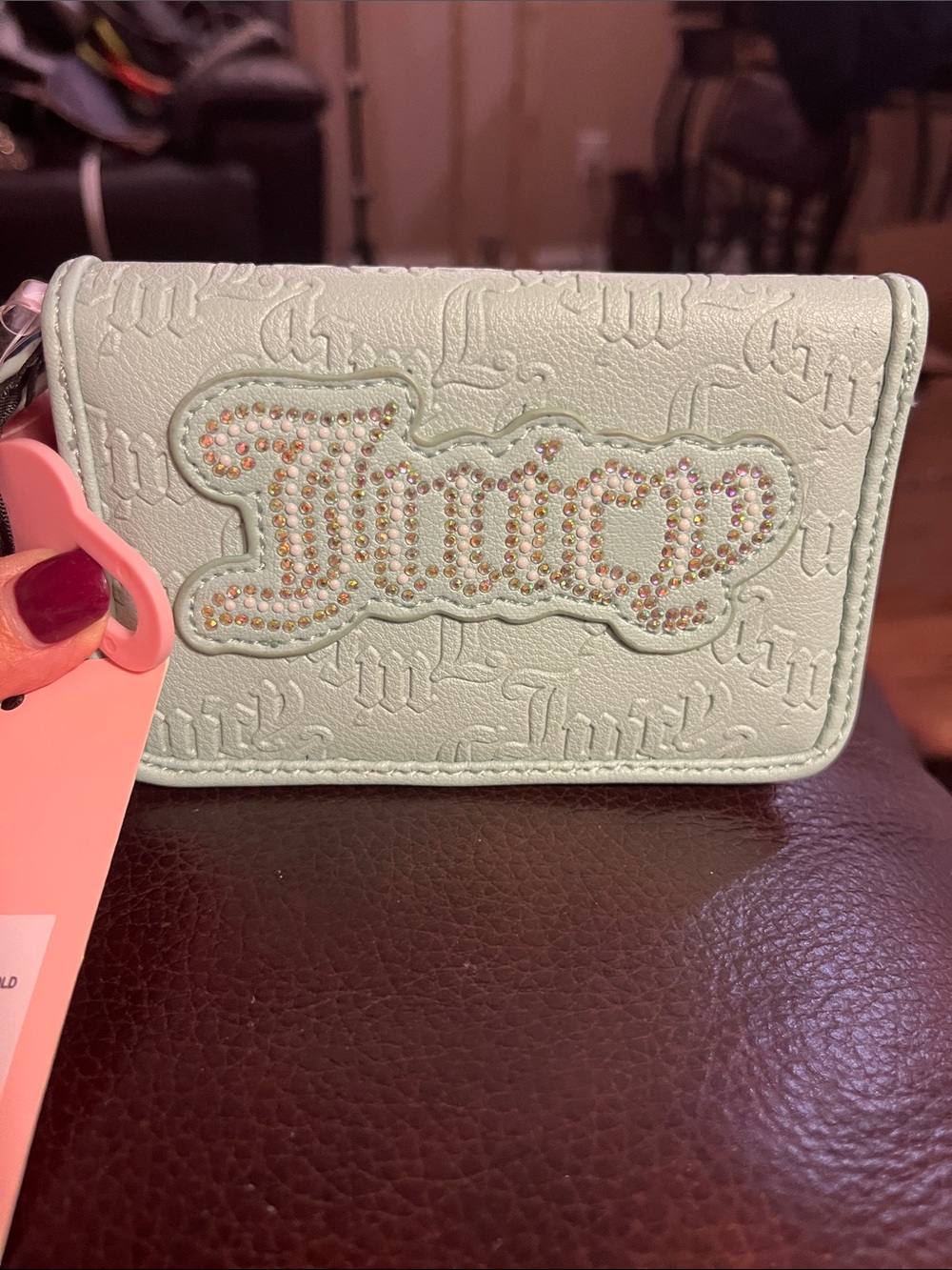 NWT Juicy Couture pastel turquoise bifold wallet